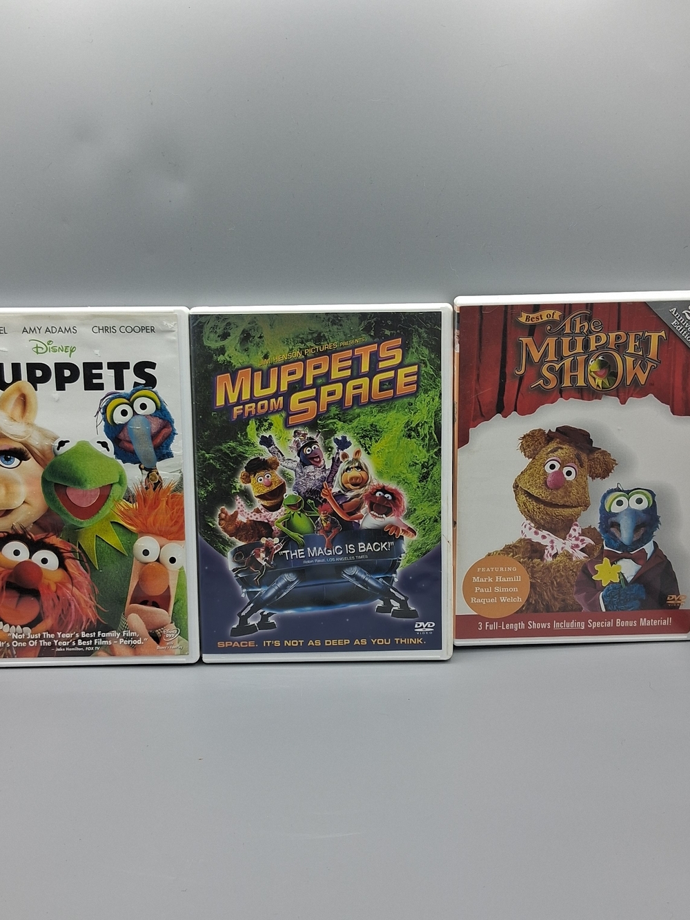 Muppets DVD Lot of 3 The Muppets (2011), Muppets From Space, Best of Muppet Show